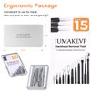 Blackhead Remover Tool Kit, IUMAKEVP 15 PCS Professional Stainless Steel