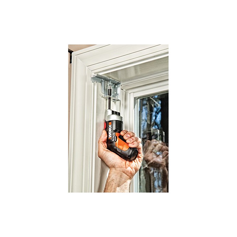 Worx WX252L 4V XTD Xtended Reach Cordless Screwdriver, Red