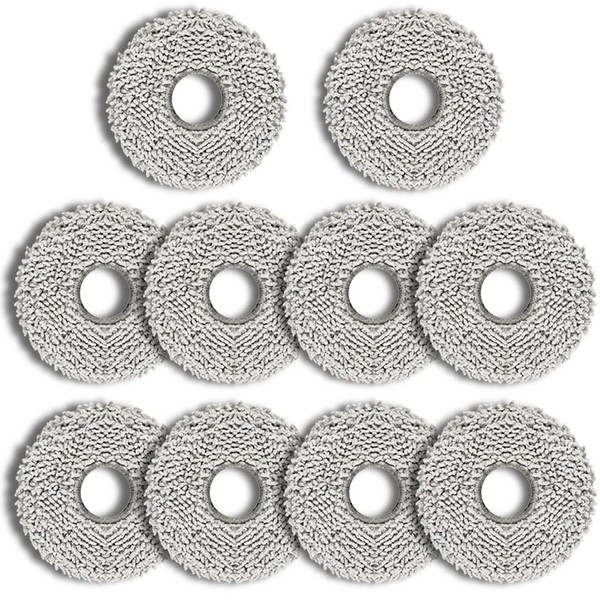 HACOBEST 10pcs Mop Pads for Roborock Q Revo/Qrevo Maxv/Qrevo Pro/Qrevo