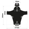 RideGuard PF1 Mr Sakamoto. Front MTB Mudguard Mountain Bike Fender.