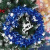 Sprinlot Christmas Garland, Blue, Pack of 4 Tinsel Garlands, Shiny