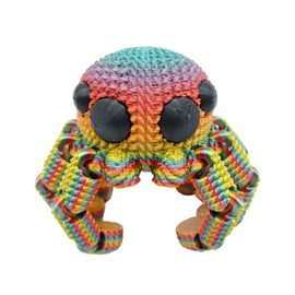 Articulated 3d printed Rainbow Crochet Spider
