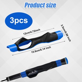 4pcs Golf Grip Trainer, Right Hand Lightweight Swing Training Aid Golf Club Grips with Anti-Slip Wrist Support for Correct Hand Position & Grasp