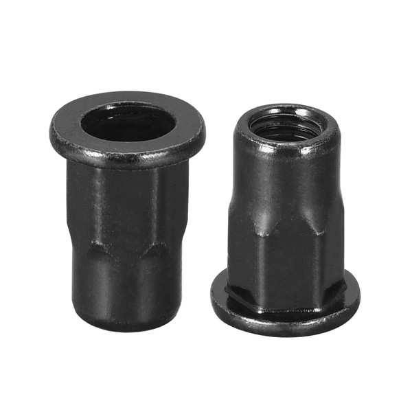uxcell Rivet Nut Screw Half Hex Carbon Steel Zinc Plated