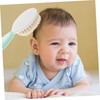 Generic Newborn Soft Scalp Massage Brush and Comb Set Natural