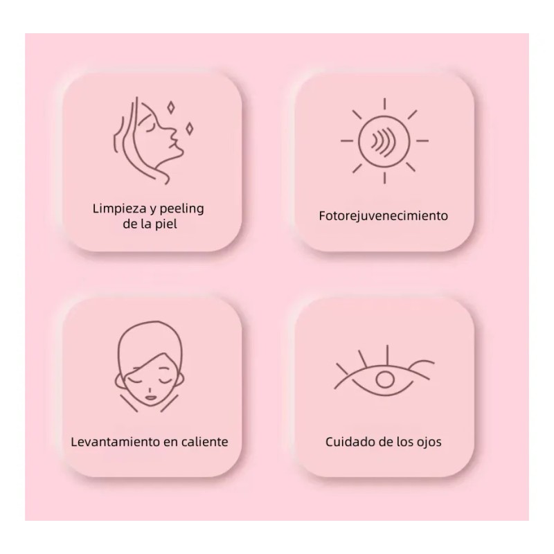 Radiofrecuencia Facial Electroporador Ems Rejuvenece Arrugas Blanco
