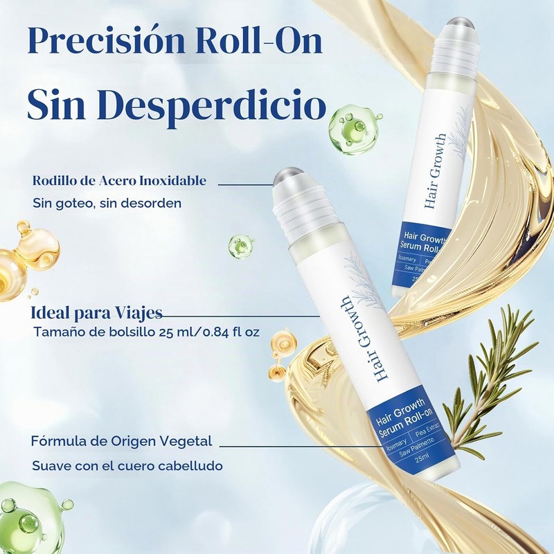 Sérum Capilar en Roll-on con romero para un Cabello Más