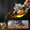 DOPUDO Glass Teapot with Removable Clear Infuser, 27 oz/ 800