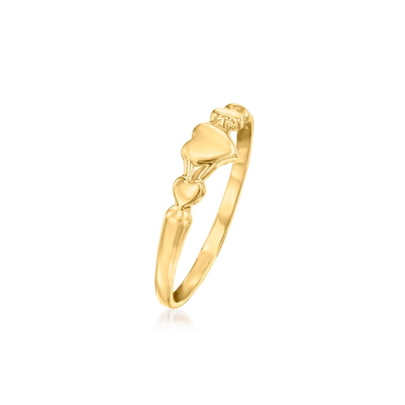 Ross-Simons Baby's 14kt Yellow Gold Heart Ring. Size 1