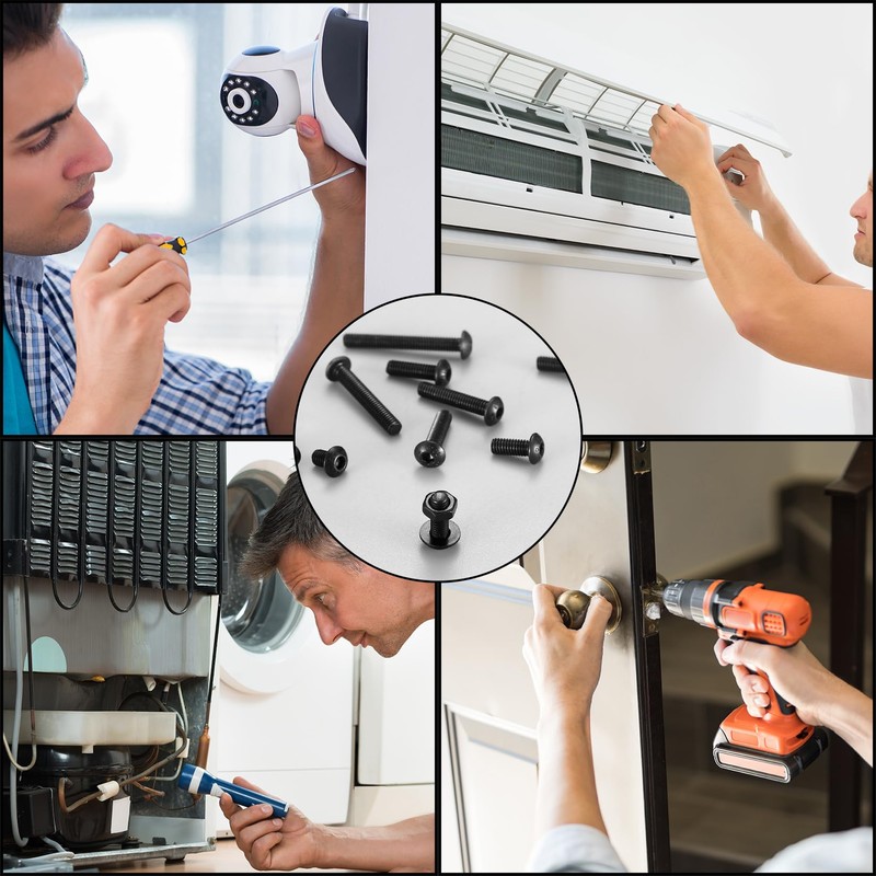 M4 Screws Set, 411 Pieces Allen Screws and Nuts and