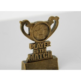 SilverTrophy: Football Player of the Match Gold Award - Ideal for Competitions, Tournaments, Events, Winners, Champions, Best Player, Achievement, Kids Party, Sunday League Engraving Plate