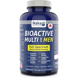 🇨🇦 120 vcaps Bioactive Multi for Men, Full Spectrum, Multivitamin Formula, Made in Canada