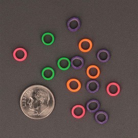 American Orthodontics Elastics Wildlife Gorilla | Assorted Neon, Medium, 4.5 Oz, 3/16" Size, 75 Packs Per Box, 7,500 Elastics | Made in The USA | Neon Colors, Top Quality Latex Tubing