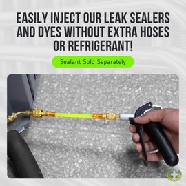 Leak Sealant Injector & AC Drain Line Cleaner Tool | Pro Grade Reinforced Injection Gun | Condensate Line Co2 Drain Gun