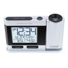 La Crosse Technology 2.5 in. Silver Atomic Projection Alarm Clock