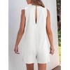 ANRABESS Womens Romper Casual Loose Sleeveless 2025 Summer One Piece