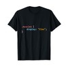 Muscles display: "flex" - web developer humour T-Shirt
