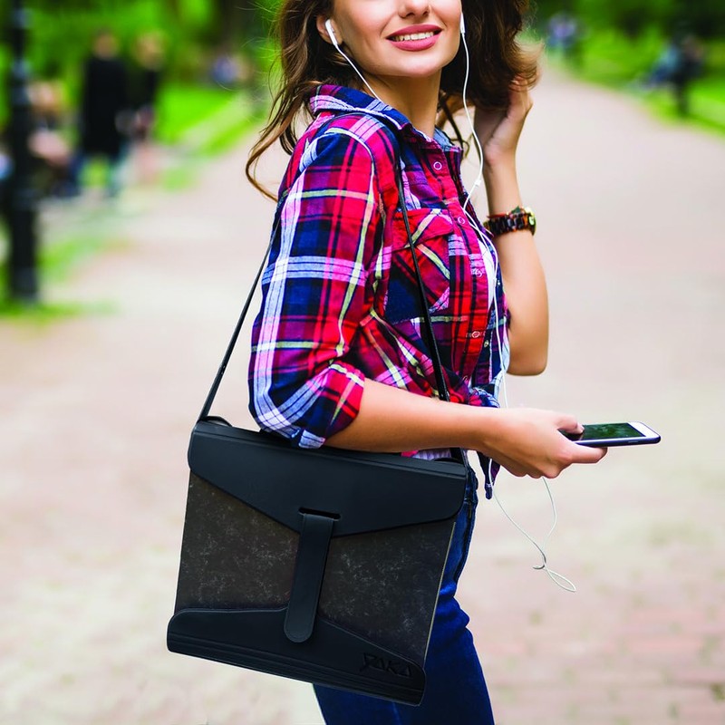 YAKA Black A4 Folder and Document Holder - Adjustable Shoulder