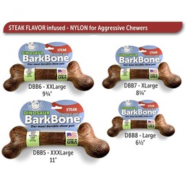 Pet Qwerks Extreme Dinosaur BarkBone Dog Chew Toy