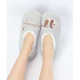 Panda Bros Women Super Soft Slipper Socks with Non Slip Indoor Hospital Slippers Fleece Lined Socks…