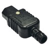 IEC AC Power Connector, Black