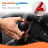 JeCar Center Console Gear Shift Shifter Knob Cover Trim for