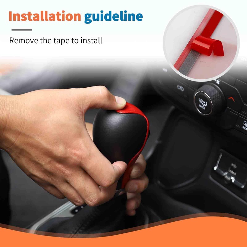 JeCar Center Console Gear Shift Shifter Knob Cover Trim for
