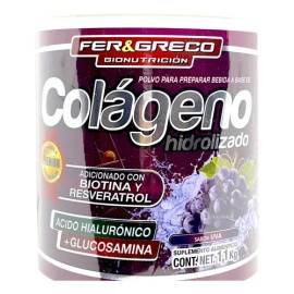 Colágeno Hidrolizado Glucosamina Biotina Uva 3 Botes De 1.1