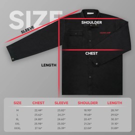 YESWELDER FR Cotton Welding Jacket - Flame Resistant Workwear for Welders-M