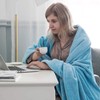 MOONLIGHT20015 Fleece Blanket Throws for Sofas - 400 GSM Blue