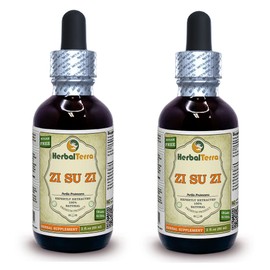 Zi Su Zi, Perilla (Perilla Frutescens) Tincture, Organic Dried Fruit Liquid Extract (Brand name: HerbalTerra, Proudly made in USA) 2x2 fl.oz (2x60 ml)