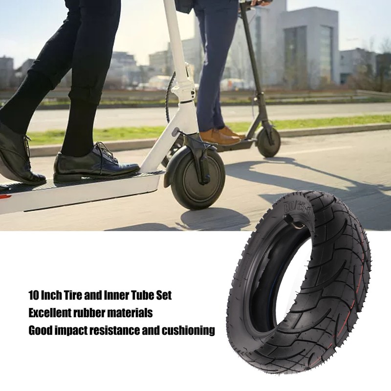 10 Inch Tire and Inner Tube Set Rubber Strong Grip