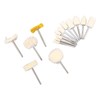 50Pcs Wool Felt Mandrel Mounted Grinding Polishing Wheel Buffing Wheel