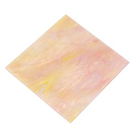 MECCANIXITY Stained Glass Sheet Mosaic Tile 3.9 Inch x 3.9 Inch Pink Stained Glass Sheets for Crafts DIY, Art Project
