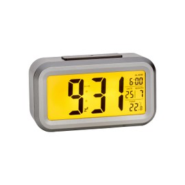 TFA Dostmann Lumio Plus 60.2553 Digital Radio Alarm Clock with Temperature Anthracite