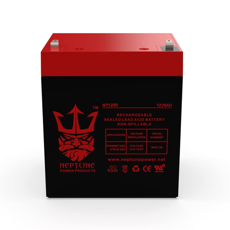 Neptune 12V 5Ah NT-1250 Rechargeable SLA Sealed Lead Acid Battery