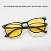 Cyxus P1572 Magnetic Glasses, Glasses and Sunglasses, 2-Way Glass, Clip-On,