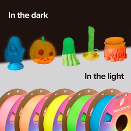 Polymaker Panchroma Luminous PLA Filament, Luminous Green 1.75mm 3D Printing Filament, 3D Printer Filament, Fit Most FDM 3D Printers, 1kg Spool (2.2lbs)