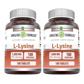 Amazing Formulas L L Lysine Lysine 1000mg 180 tablets 2 lysine / 어메이징포뮬러스 엘 L 라이신 리신 1000mg 180정 2개 lysine