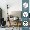 ledscom.de Waika Reading Lamp with Gooseneck Plug Switch Matte Black