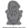 Azeeda A8 'Easter Chick' Unmounted Rubber Stamp (RS00017472)