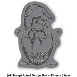 Azeeda A8 'Easter Chick' Unmounted Rubber Stamp (RS00017472)