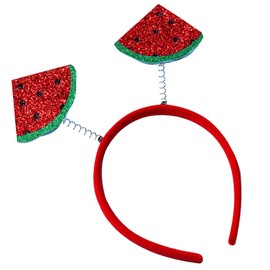 MAGICLULU Summer Watermelon Headband Watermelon Design Headbands Hair Hoops Head Boppers Hairband Women Costume Accessories Summer Party Favor