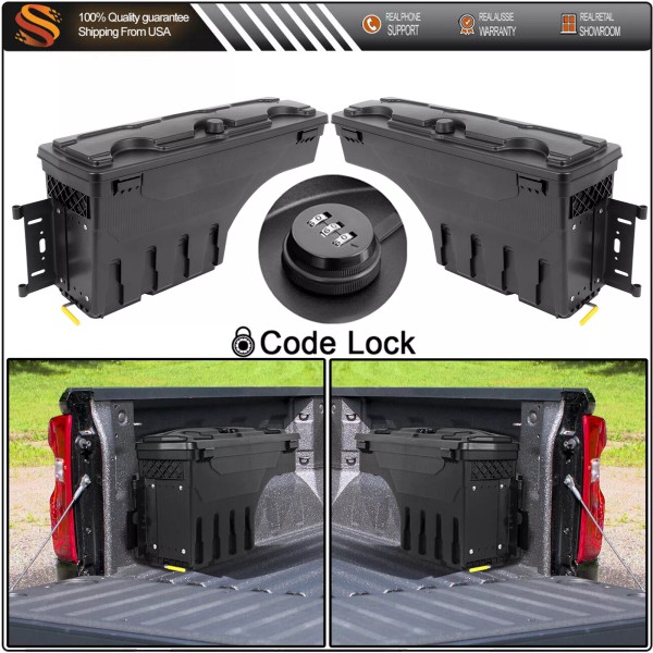 AUT For 1997-2014 Ford F150 Turck Bed Swing Storage Tool
