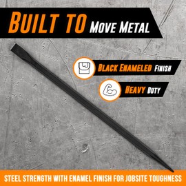 Mutt Tools 30 Inch Heavy Duty Alignment Pry Bar – Professional-Grade Sleever Bar – For Line-Up & Spud Work – Ideal for Ironworkers, Construction, & Industrial Use