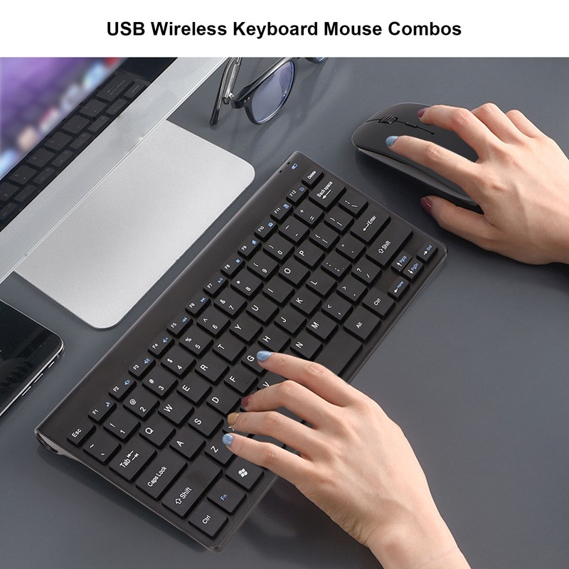 Wireless Keyboard Mouse Combos 10 Meters Transmission Intelligent Sleep Ergonomic