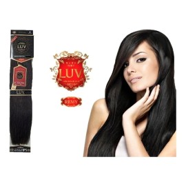 Extension Cabello Luv Remy 100% Humano Remy 22pLG Color #4: CASTAÑO MEDIO