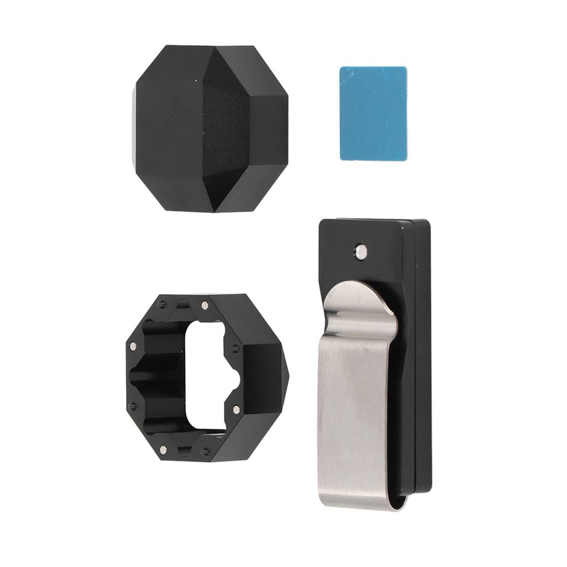 Aluminum Cue Chalk Holder Clip Octagon 2 Layers Silent Billiard