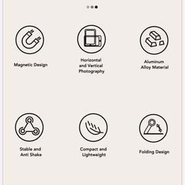 Magnetic Phone Tripod Stand - Foldable Desktop Phone Holder for Phone 12/13/14/15 Series, Aluminum Alloy Non Slip Tripod with 1/4" Screw for Selfie Stick, Video Recording