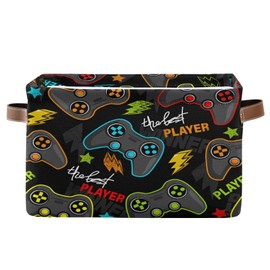 WELLDAY 1PCS Storage Basket Gamepad Large Foldable Storage Bin Cube Collapsible Organizer